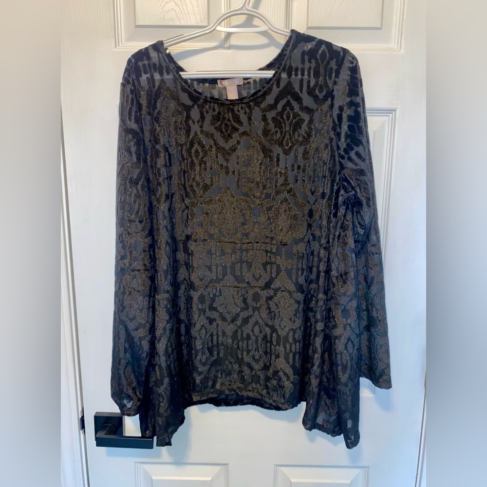 White Stag Black Blouse